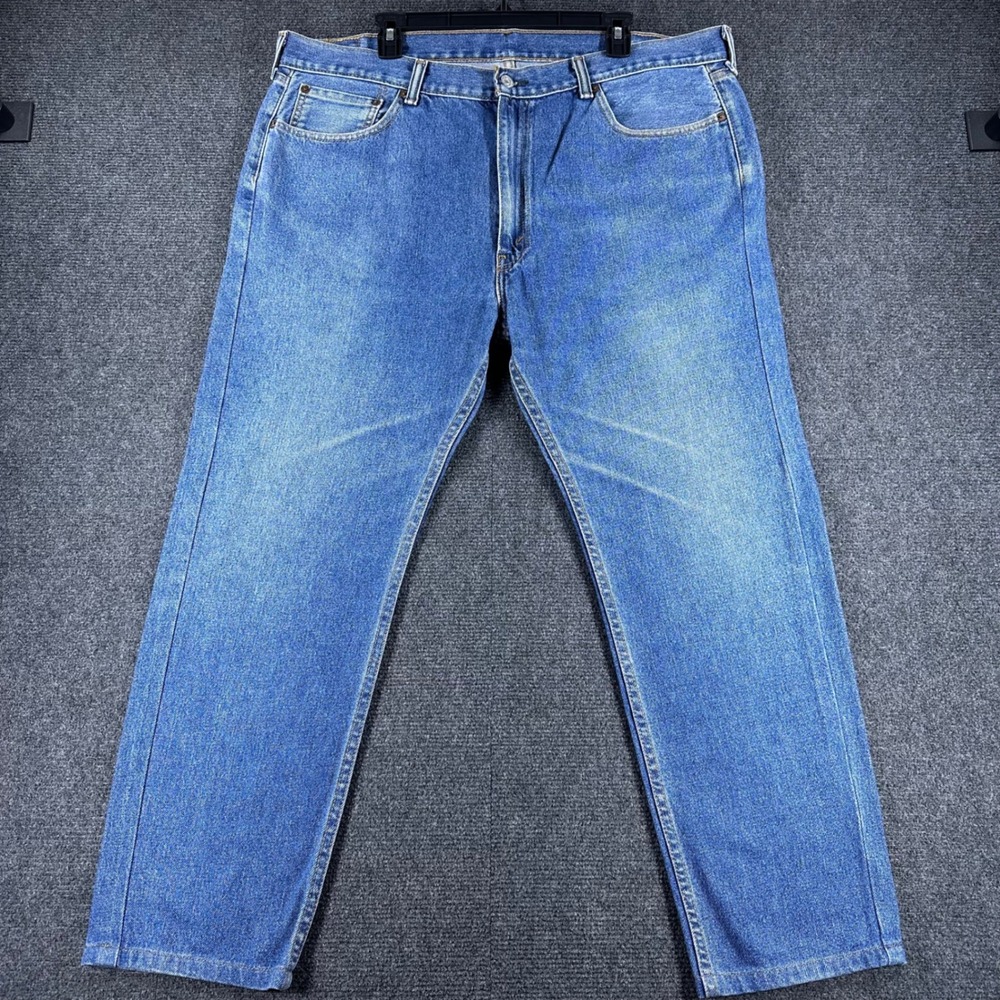 Levi's 505 Jeans Mens 40x30 W40 L30 Blue Regular Fit Straight Leg Denim